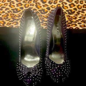 BeBe purple stilettos